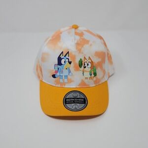 Berkshire Snapback Bluey/Bingo Toddler Child Hat Cap Orange White Tie Dye Unisex